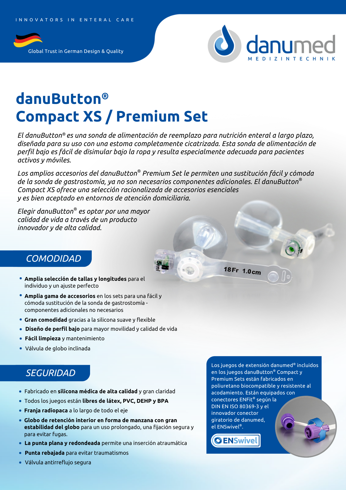 Juegos de Botones de GastrostomíadanuButton®