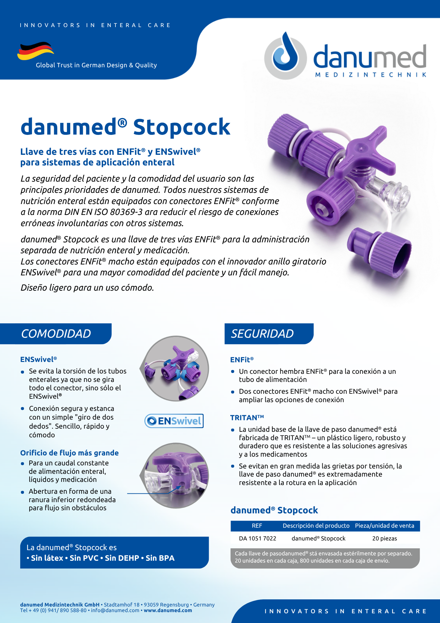 Llave de paso Danumed®